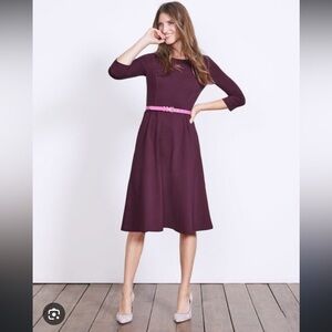 Boden Irene Ponte Dress 3/4 length sleeves size 6 Long (6L)